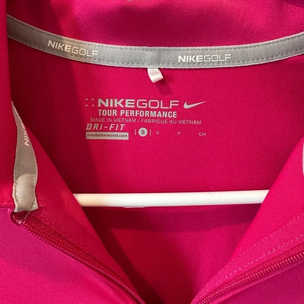Nike Golf Fuchsia Dri-FIT Quarter-Zip Top